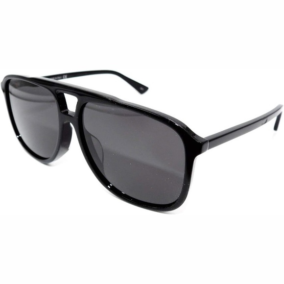 NEW AUTHENTIC GUCCI BLACK SUNGLASSES GUCCI AVIATOR EYEWEAR - Picture 4 of 7